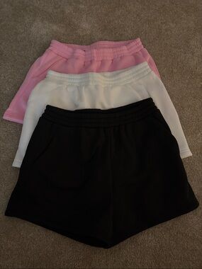 SHEIN Pink, White & Black Comfort Shorts - 3-Pack